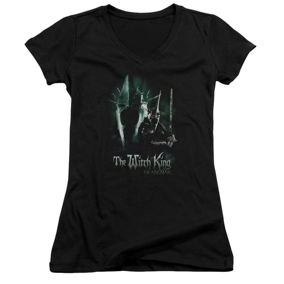 Lord of the Rings Witch King Junior Women's T-Shirt V-Neck Black