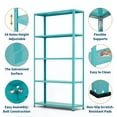 thumbnail image 3 of Étagère de Rangement en Métal Réglable Robuste à 5 Niveaux - Étagère Autoportante en Acier de 68 Pouces de Hauteur pour Garde-Manger, Cuisine, Garage, Garde-Robe, Bureau à Domicile - Capacité de 2500 Lb, Enduite de Poudre, Résistante aux Marques - USA, 3 of 7