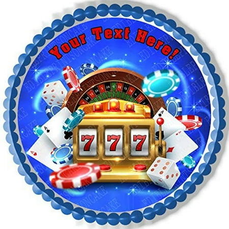 Casino Gambling Roulette Big Slot Machine - Topper - 10" round