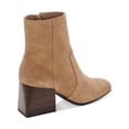 thumbnail image 3 of AQUA COLLEGE Womens Beige Waterproof Padded Tora Square Toe Stacked Heel Zip-Up Booties 12 M, 3 of 4