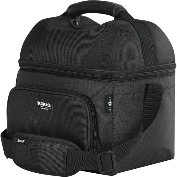 Igloo 22 qt. MaxCold Evergreen Hardtop Gripper Soft Cooler Bag - Black