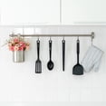 thumbnail image 5 of 2Pcs Silicone Mixing Spoon, Heat Resistant Kitchen Spoons for Cooking, Mixing, Stirring Serving, Red/ Black, 5 of 6