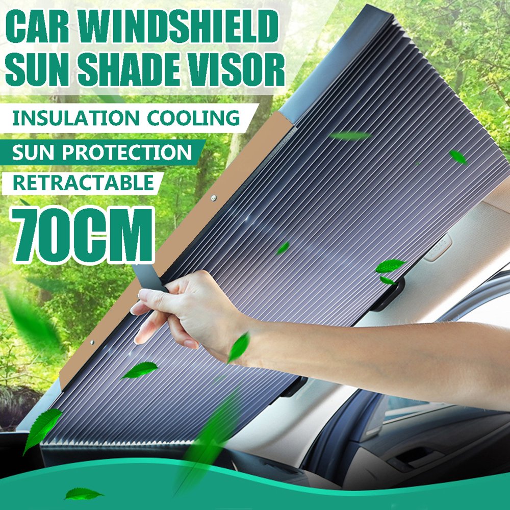 46/65/70/80cm Car Window Retractable Windshield Sun Shade