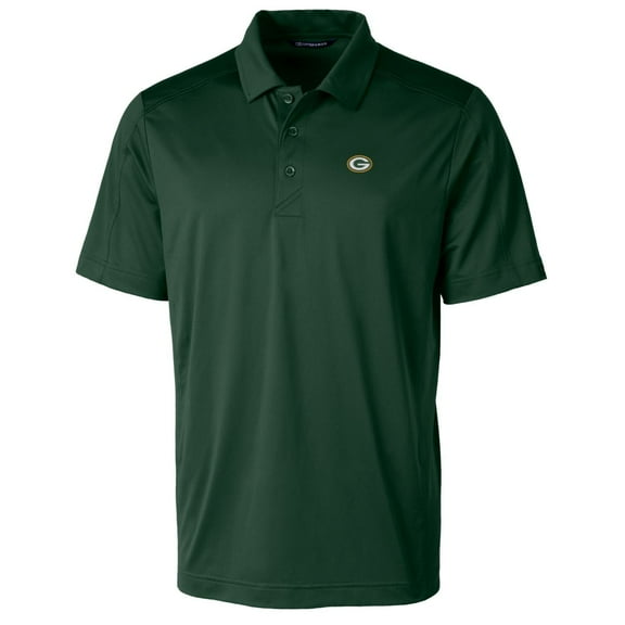 Men's Cutter & Buck Hunter Green Green Bay Packers Big & Tall Prospect Textured Stretch Polo