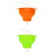 thumbnail image 4 of Inteprter Cubo de palomitas de maíz con tapa de mango Tazón de silicona Taza resistente al microondas plegable Herramientas y accesorios para hornear Rojo naranja Inteprter HA002621-01, 4 of 6