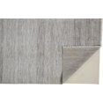 thumbnail image 3 of HomeRoots 513859 9 x 12 ft. Silver Wool Striped Hand Knotted Rectangle Area Rug, 3 of 8