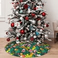 thumbnail image 5 of Sikiie Cute Tribal Leopards 30-48 inches {designName} Print Christmas Tree Skirt Snowman Xmas Tree Skirt with Edge Christmas Decorations for Holiday Party36", 5 of 7