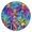 with, variant on Mandala Tablecloth Vintage Psychedelic Design Waterproof Round Cover with Elastic Edges and Back for Meditation Space