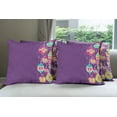 thumbnail image 6 of Ambesonne Christmas Throw Pillow Cover 4 Pack, Doodle Balls, 16", Multicolor, 6 of 7