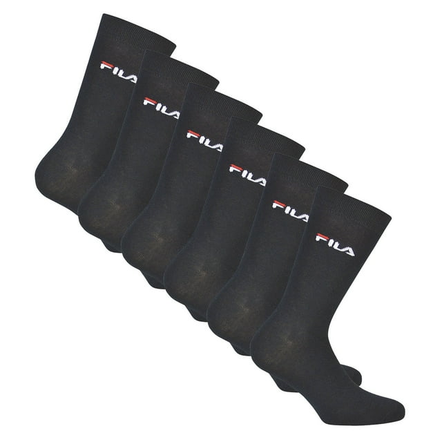 FILA Calcetines unisex, pack de 6 - calcetines, street, lifesyle, sport (2x 3 pares) Azul 39-42