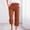 Coffee #1, variant on Cotton Linen Capris Pants for Women- Clearance Casual Solid with Pockets Cotton Blend Baggy with Drawstring Wide Leg French Terry Gray Summer Pants for Women Size 2XL