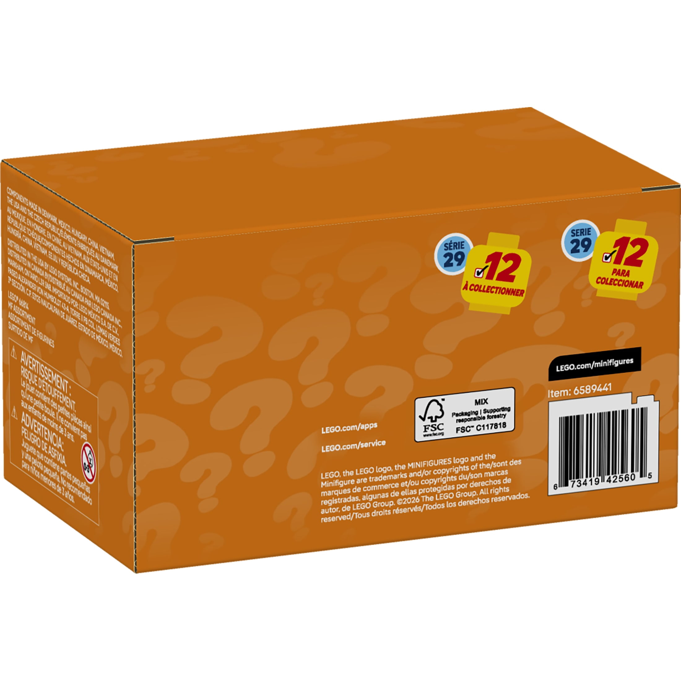 LEGO Minifigures Series 29 6 Pack - Mystery Box Multipack - Birthday Party Favors for Boys & Girls, Ages 6+ - Goodie Bag Stuffers for Kids - 66814