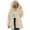 White, variant on Qertyioot Women's Casual Faux Fur Coat Women Winter Warm Warm Jacket Long Sleeve Hooded Outerwear