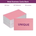 thumbnail image 4 of Uxcell 200Pcs Metal Business Card Blanks,1/64" Thick 3.4x2" Rose Gold Aluminum, 4 of 7