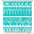 thumbnail image 1 of Shower Curtains 70" x 84" from DiaNoche Designs by Organic Saturation - Boho Blue Aztec, 1 of 1