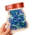 thumbnail image 1 of 100PCS Solid Color Hair Tie No Damage Elastic Hair Band Ponytail Holder with Bag, 1 of 10