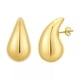 thumbnail image 1 of Pack de 2 pendientes dupes, pendientes chunky para mujer, pendientes de aro grueso dorados, 1 of 5