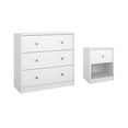thumbnail image 4 of Tvilum Studio 2-Piece Bedroom Set - Nightstand And Chest, White, 4 of 11