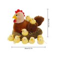 thumbnail image 2 of 100%New,chickenStuffedAnimals,MommyHenPlush/10ChicksToysWithCroakSound, 2 of 2