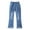 Blue, variant on KkSLirnhs School Uniform Girls Toddler Kids Baby Girls Cute Sweet Boe Flared Pants Trousers Jeans Pants White 12-13Y
