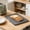 Black-BK, variant on MMJ Cutting Board Plastic Lightweight Non Slip Grooved 14.17x9.84in for Kitchen Meal Prep Chopping