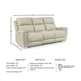 thumbnail image 6 of Signature Design by Ashley Dahlmoore Beige Power Reclining Sofa, 6 of 8