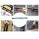 thumbnail image 4 of Calibrador de costura para máquina de coser, herramienta de calibre de tejido, regla de costura, girador de puntadas, desgarrador de puntadas de aluminio de 8" para medir dobladillos, Azul, 4 of 9