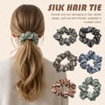 thumbnail image 2 of Silk Hair Scrunchie, Wide Band, Reduces Hair Breakage and Tangles, Perfect for Ponytails and Everyday Wear, 2 of 8