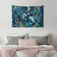 thumbnail image 5 of SEANATIVE Floral Dolphin Tapestry Aesthetic Wall Tapestry 36 x 24 Inches Tapestry Wall Hanging Compact Tapestry for Home Decor Wall Tapestry Living Room Hanging Tapestry, 5 of 6