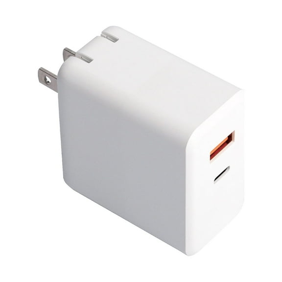 Konnek Stein USB C Charger, 65W Type C Fasting Charger Adapter,Foldable Plug Dual Port Compatible with iPhone,Pixel,Galaxy S20 S10 S9,iPad Mini/Pro Fast