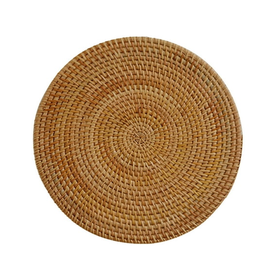 Yonrjhukm Rattan Woven Mat Multiple Sizes Can Be Used Can Be Used As Pot Holders Effective Heat Insulation Protection Of Home Desktop Antibacteri