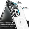 thumbnail image 4 of Magnetic Clear for iPhone 15 Pro Max Case Compatible with Magsafe [Non-Yellowing] Slim Transparent Soft TPU for Women Men Protective Phone Cases Cover for iPhone 15 Pro Max Clear, 4 of 12