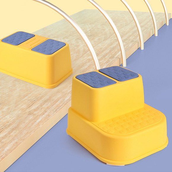 OULII 1PC Toddler Step Stool PP Non-slip for Washing Hands in Bathroom Yellow