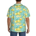 thumbnail image 3 of Kdxio Men'S Hawaiian Shirt For Men Short Sleeve Shirt Yellow Lemon Summer Casual Holiday Beach Button Down T-Shirts, 3 of 5