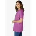 thumbnail image 3 of Woman Within Plus Size Eyelet Henley Tee, 3 of 5