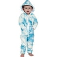 thumbnail image 5 of Joggies - TieDye Blue Toddler Footless Hoodie One Piece - Toddler - Small (Fits 2'8 - 2'11"), 5 of 6