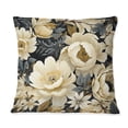 thumbnail image 3 of Designart "White Petal Paradise I" Floral Printed Throw Pillow, 3 of 5