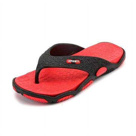 

Men s Flip Flops Cushioned Comfortable Lightweight Slides Slippers EVA Thong Sandals For Indoor Outdoor Beach Shower