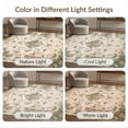 thumbnail image 7 of ODIKA 2'x3' Ultra-Soft Accent Mat, Vintage Distressed Boho Farmhouse Border Detail Scrolls Ornamental None Washable, Bare feet friendly, Easy Care Indoor rug for Bedside, Footrest, 7 of 7