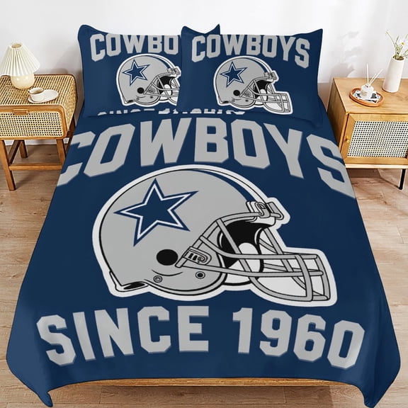 Football Cowboys Bedding Set Couple Bedclothes Pillowcase Home Textiles Bed 3pcs Set for Bedroom Customized Decoration Twin