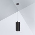 thumbnail image 4 of Lámpara de techo moderna y sencilla, 10 W, 85-265 V, 75 mm de diámetro, foco de luz cálida, tubo de techo, luz descendente para restaurante, karaoke y bar (negra, luz cálida), 4 of 6