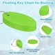 thumbnail image 4 of Uxcell 2pcs Llavero Flotante para Navegación Espuma PU Ovalado Llavero Flotante Impermeable Accesorios para Deportes Acuáticos para Navegación Vela Surf Pesca, Blanco/Verde Claro, 4 of 7