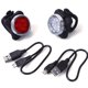 thumbnail image 3 of Juego de luces de bicicleta recargables con USB a prueba de lluvia, faro delantero superbrillante + luz LED trasera, 2 uds., 3 of 11