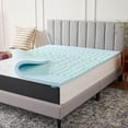 thumbnail image 1 of Lucid - Colchoneta de Memory Foam con Gel - Sobrecolchón de 5 Zonas de 5 cm - Topper para Colchón - Sensación Suave y Acolchada - Alivia Puntos de Presión - Individual Extra Largo, 1 of 7