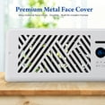 thumbnail image 3 of 4" x 10" HVAC Air Vent Booster Fan, Mobile App Remote Control, 10 Adjustable Wind Speeds, 120 CFM Air Output, Low Noise Running, Built-in Negative Ion Component, Safety Lock for Kids & Pets, Fits Wal, 3 of 7