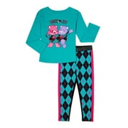 365 Kids From Garanimals Girls' Care Bears T-Shirt and Leggings Set, 2-Piece, Sizes 4-10