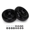 thumbnail image 3 of 2-Pack 11x4.00-5" Flat Free Lawn Mower Tires, Smooth Tread Zero Turn Wheels, Adjustable Hub Length, 3 of 7