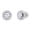 White Gold in Screw Back, variant on Collection 1.50 Ctw Round 5.5mm Each Center with Side Lab Grown White Diamond Halo Illusion Set Stud Earrings for Women in 14K Solid Rose Gold, Push Back
