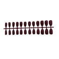 thumbnail image 4 of Vogacara 24 piezas de uñas postizas, puntas de uñas, kit de arte de manicura para mujeres y niñas, rosa roja Rosa roja 10piezas, 4 of 6
