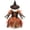 Orange, variant on Virmaxy Halloween Costume Witch Dress V Neck Lace Up Corset Sheer Bell Sleeve Layered Tulle Skirt with Hat for Cosplay Party 2-13 Years, Orange